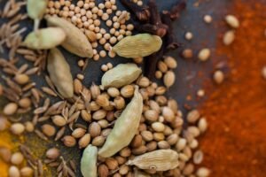 A vibrant close-up of assorted whole spices, perfect for cooking and culinary inspiration.